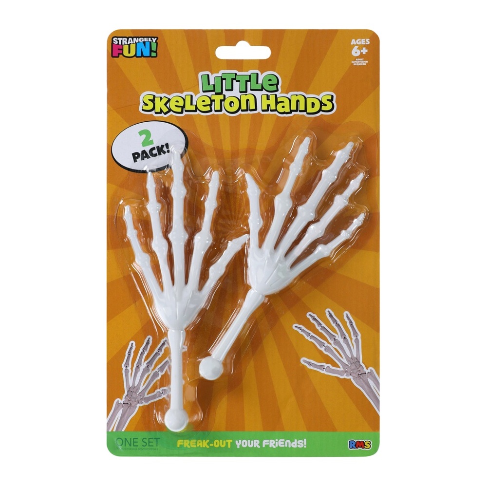 3pks Little Skeleton Hands - White